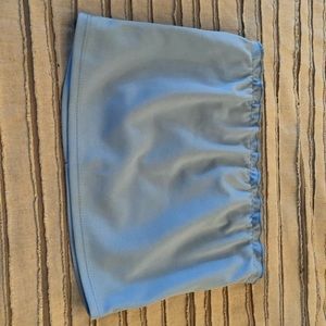 Strapless light blue tube top